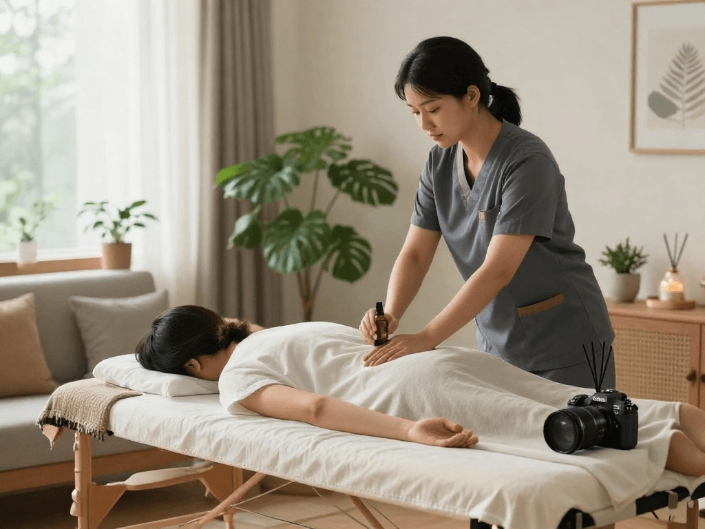 Experience serene 성북구출장마사지 in a tranquil home setting with professional care.